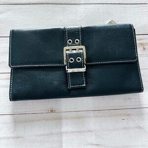 NWT Perlina Soft Leather Wallet in Green